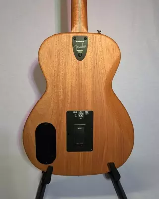 Fender - Highway Series Parlor Acoustic/Electric Guitar, Rosewood Fingerboard - Natural 8